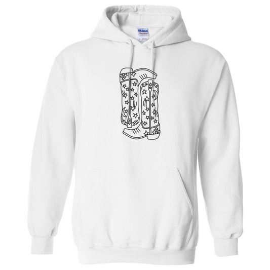 Cowboy Boots Embroidered Sweatshirt