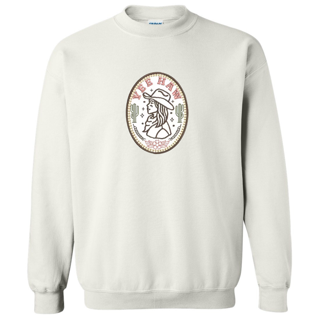 Yee Haw Embroidered Crewneck