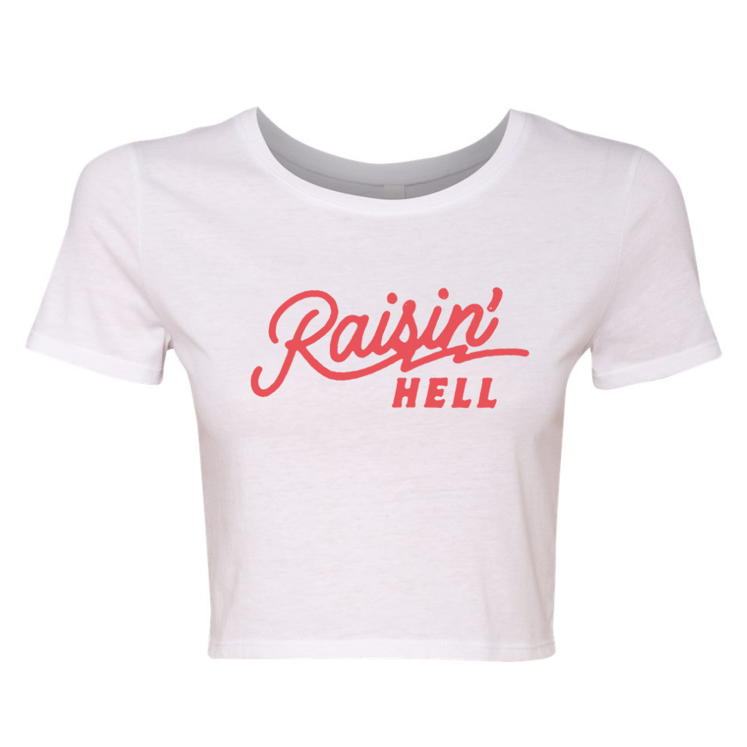 Rasin' Hell Vinyl Baby Tee