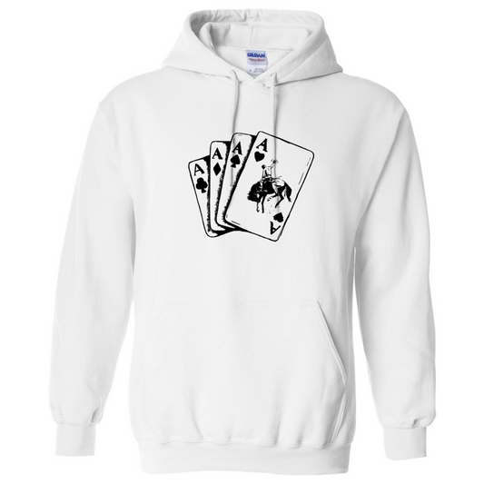 Western Playing Cards Vinyl Sweatshirt