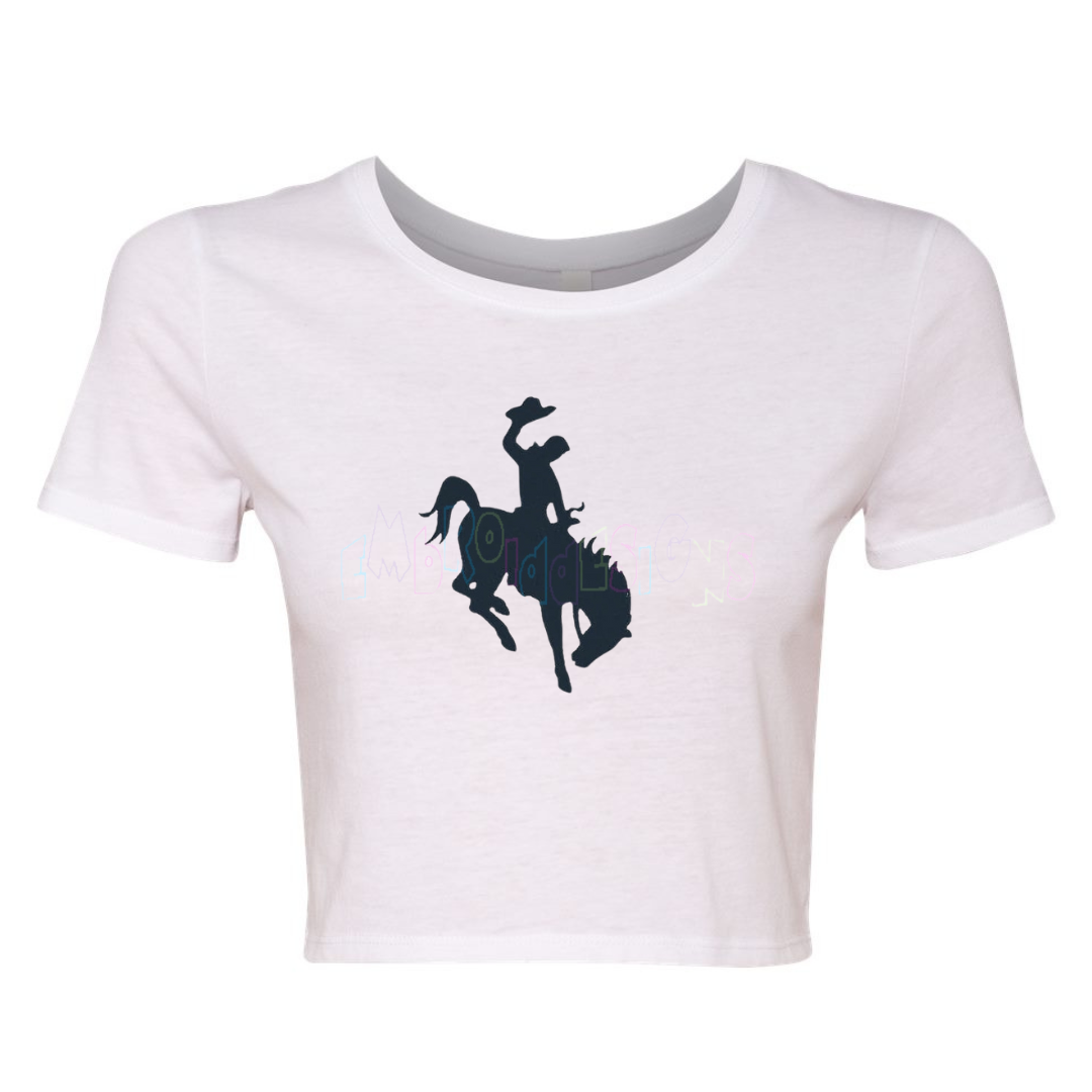 Cowboy Embroidered Baby Tee