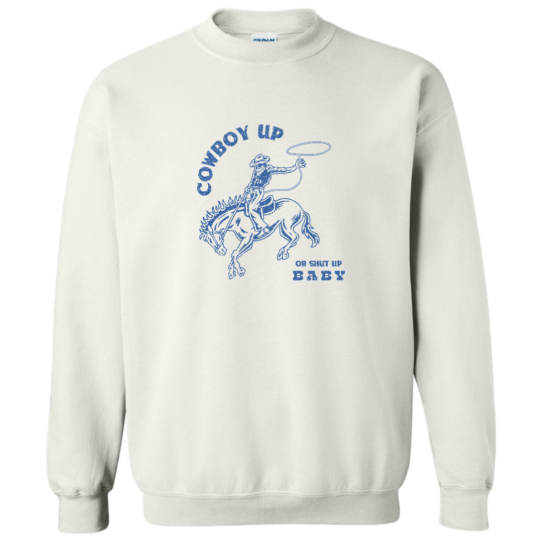 Cowboy Up Vinyl Crewneck